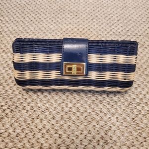 J. Crew Straw Clutch